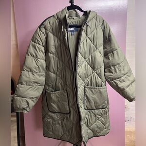 Lands End Feather Free Insulated Diamond Quilted Maxi Coat size 3x